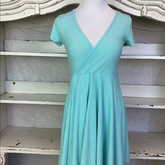 Green Wrap Dress - Picture 2 of 7